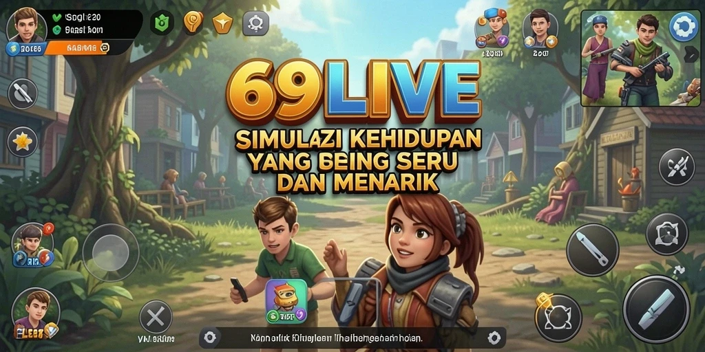 Gameplay 69LIVE yang seru dengan interaksi sosial yang menarik.