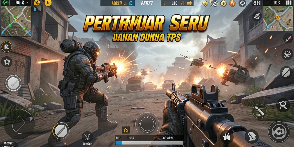 Screenshot gameplay AFK77 menampilkan aksi pertempuran yang seru dan dinamis.
