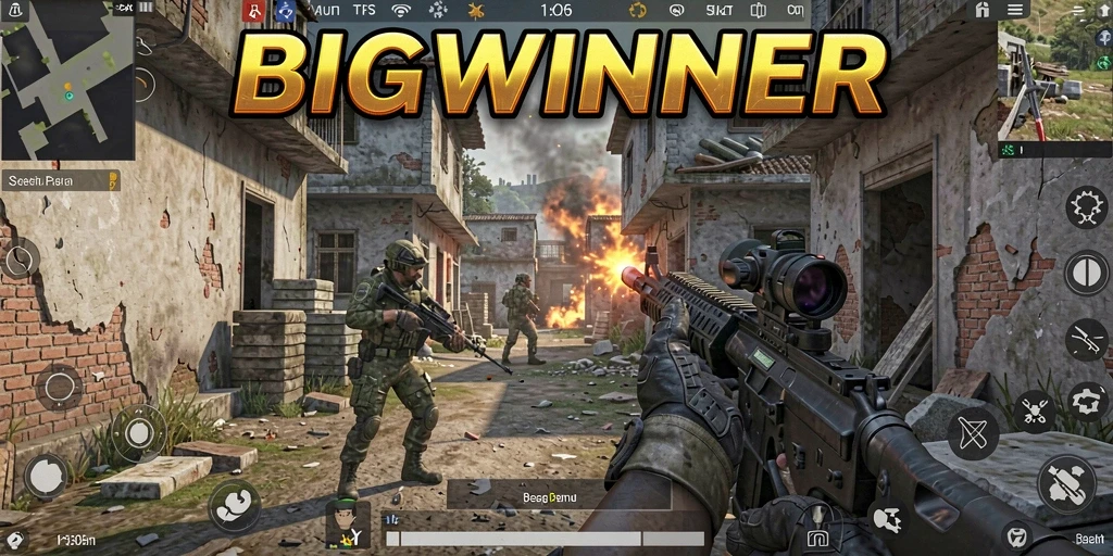 Screenshot menampilkan aksi mendebarkan dalam gameplay FPS.