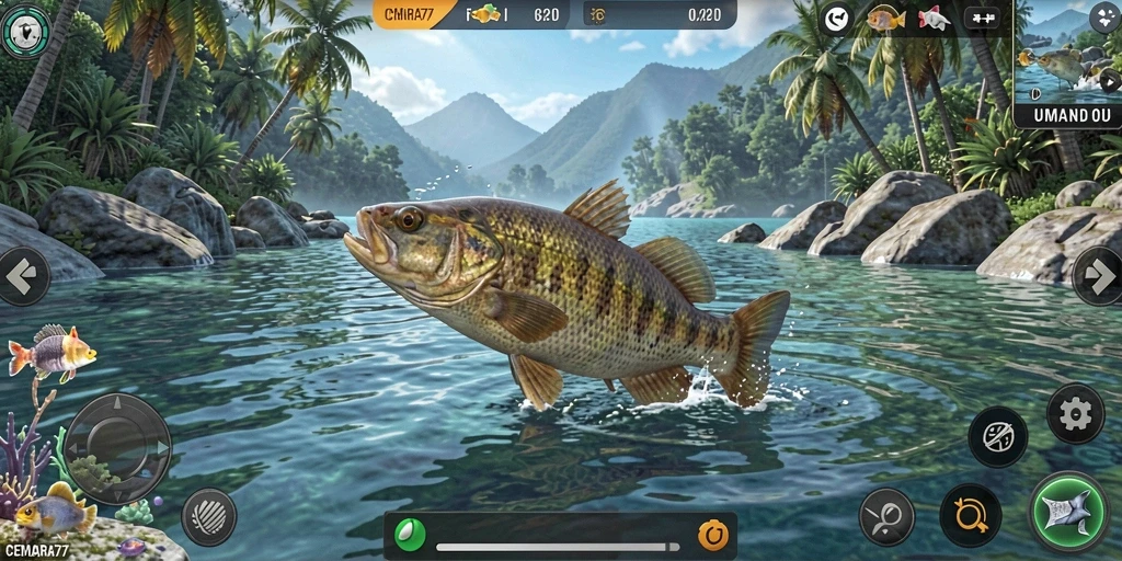 Screenshot gameplay CEMARA77 yang menunjukkan pengalaman memancing yang nyata.