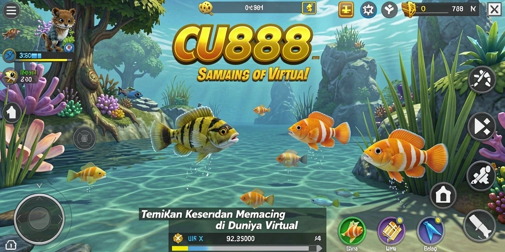 Tampilan gameplay CU888 yang menarik dengan pengalaman memancing yang mendalam.