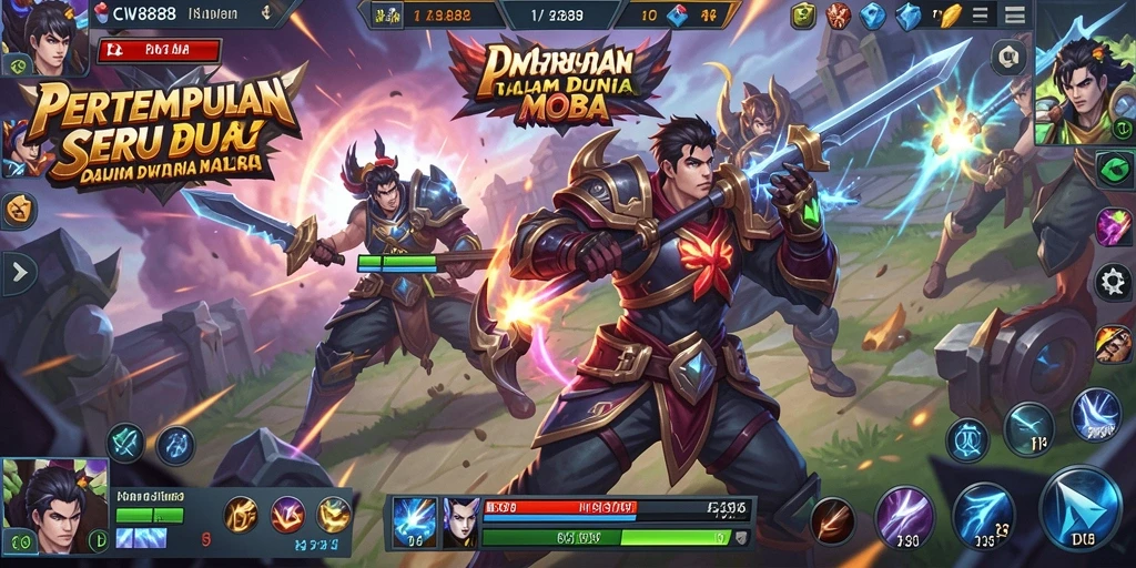 Screenshot menampilkan aksi seru dalam gameplay CW8888.