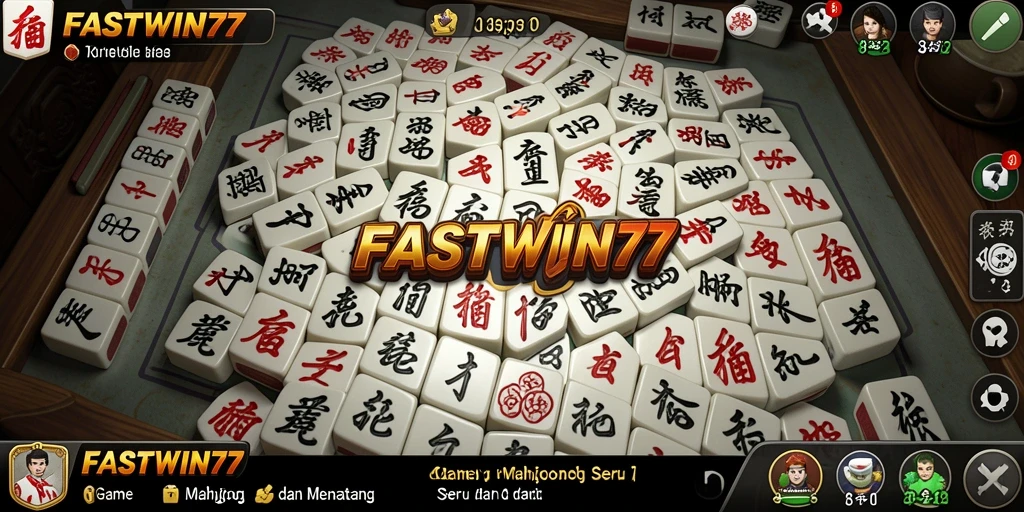 Tampilan screenshot utama dari FASTWIN77 menampilkan gameplay menarik Mahjong.