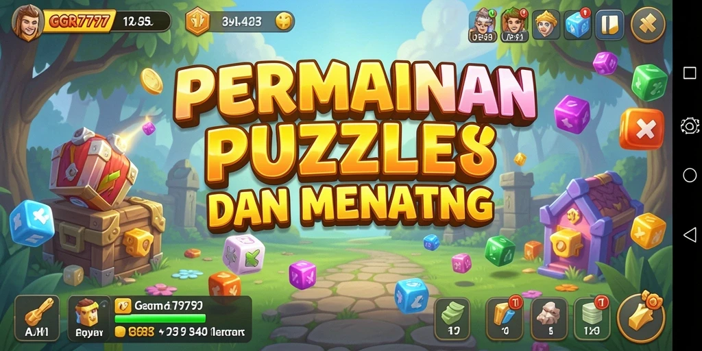 Screenshot GGR7777 yang menunjukkan gameplay puzzle yang mengasyikkan.