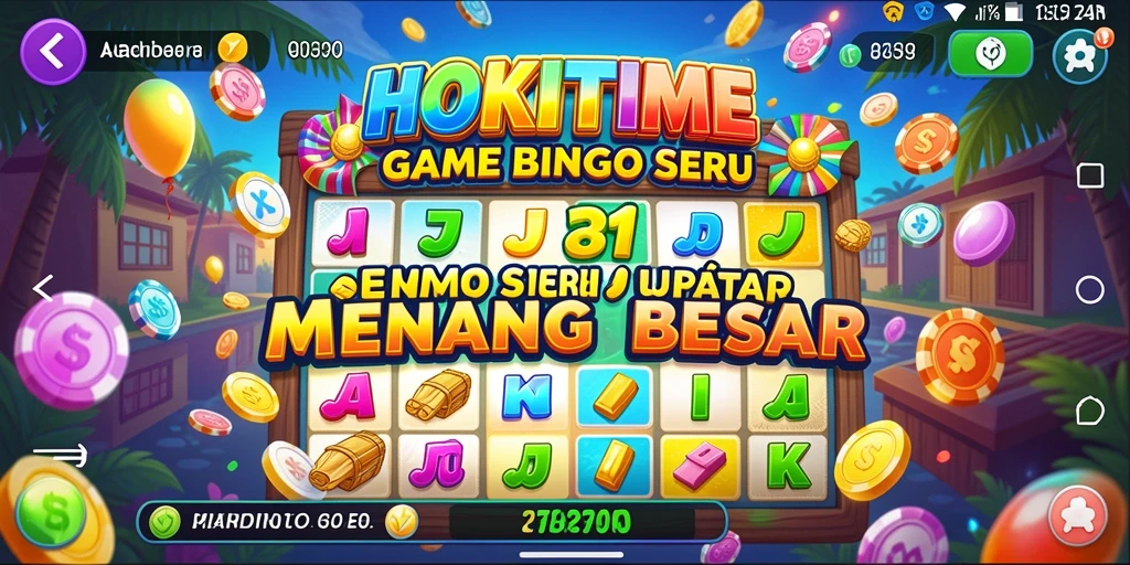Gameplay HOKITIME menampilkan serunya permainan Bingo secara langsung.