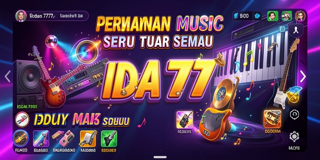 Screenshot gameplay IDA777 yang menampilkan aksi seru dalam bermain musik.
