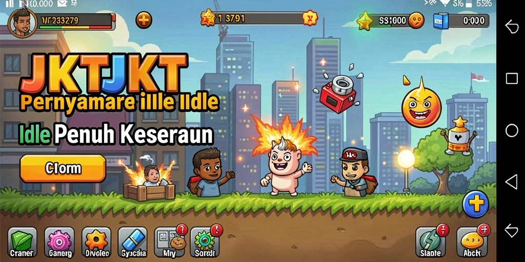 Tangkapan layar dari gameplay JKTJKT yang menarik dan interaktif.