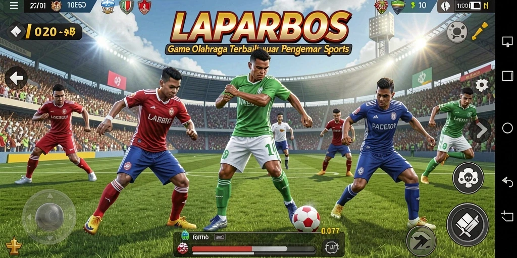 Tampilan gameplay LAPARBOS yang mengesankan dalam olahraga.