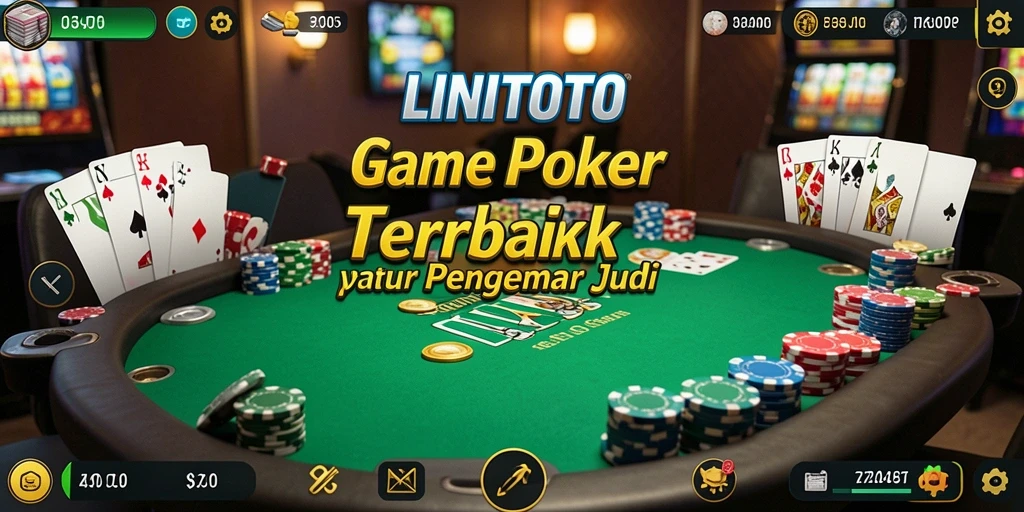 Tampilan screenshot gameplay Poker LINITOTO yang menarik dan interaktif.