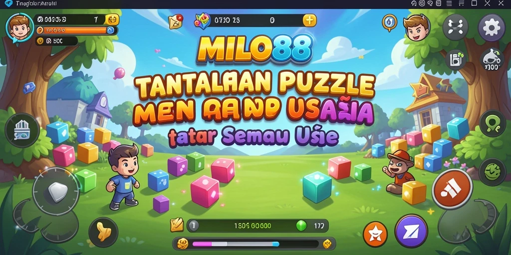 Screenshot gameplay MILO88 menampilkan tantangan puzzle yang menarik.