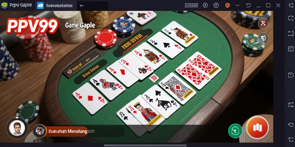 Tangkapan layar gameplay PPV99 menunjukkan suasana kompetisi yang mendebarkan.