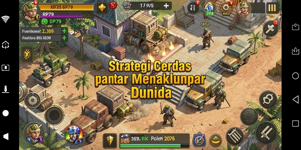 Tampilan gameplay RP79 yang seru dan menantang dengan strategi mendalam.