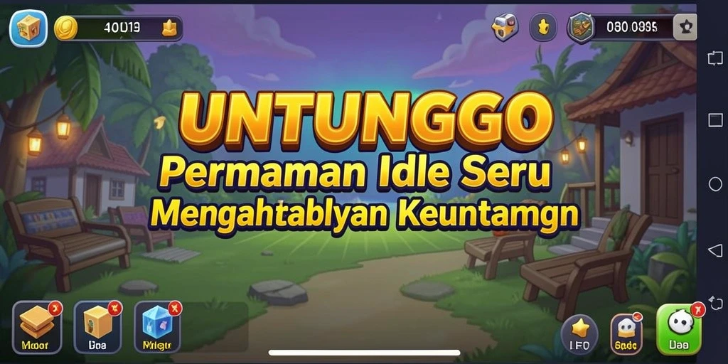 Tampilan screenshot dari gameplay yang menarik di UNTUNGGO.