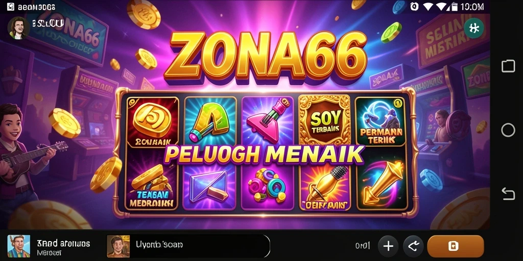 Tampilan gameplay ZONA66 yang menarik dan penuh warna.